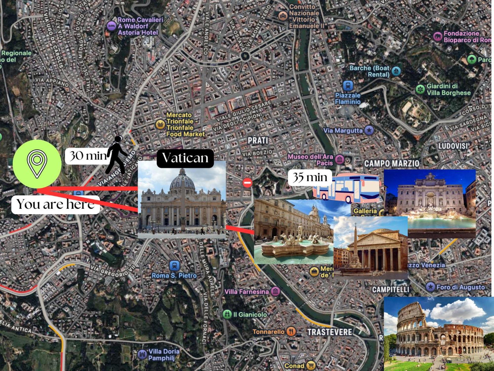 Valle Aurelia - Appartamento Elegante Rome Luaran gambar